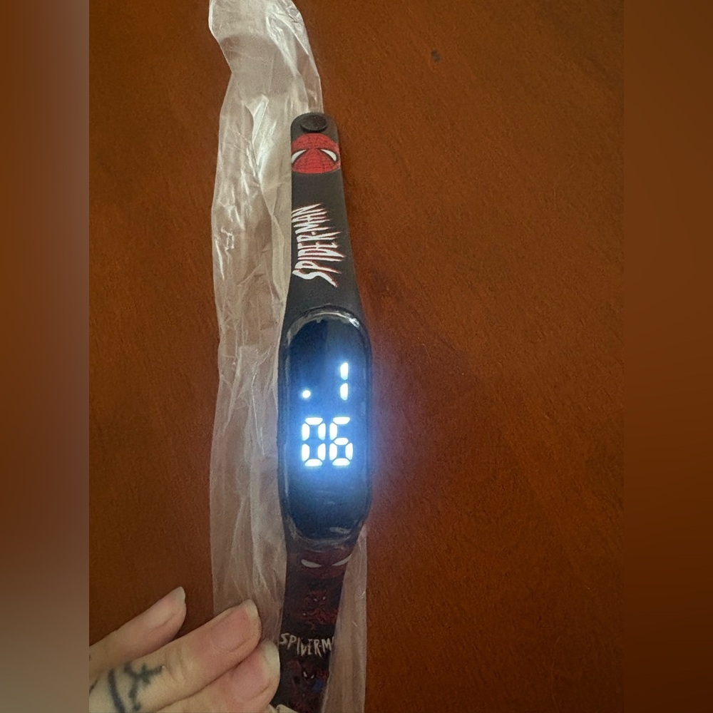 Spider-Man Kids' Black Digital Watch